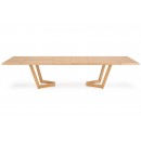 Стол обеденный HALMAR MASSIVE 3 дуб натуральный/дуб натуральный 160-250/90